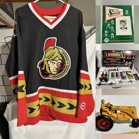 MaxSold Auction: This online auction includes NHL, MLB and WWF memorabilia, vintage toys, John Deere collectibles, diecast vehicles, Lego, vintage glassware, ashtray collection, and much more!